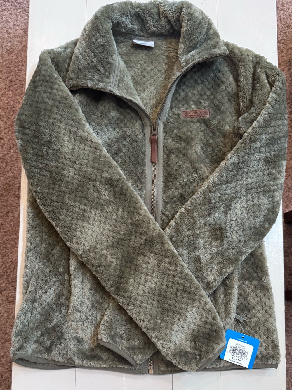 Columbia Olive Green Fleece Jacket
